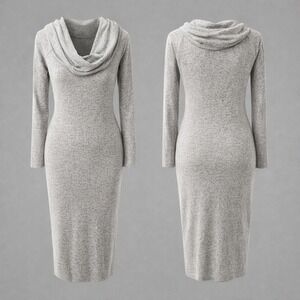 nine britton | Dresses | Amber Knit Midi Wrap Dress | Poshmark
